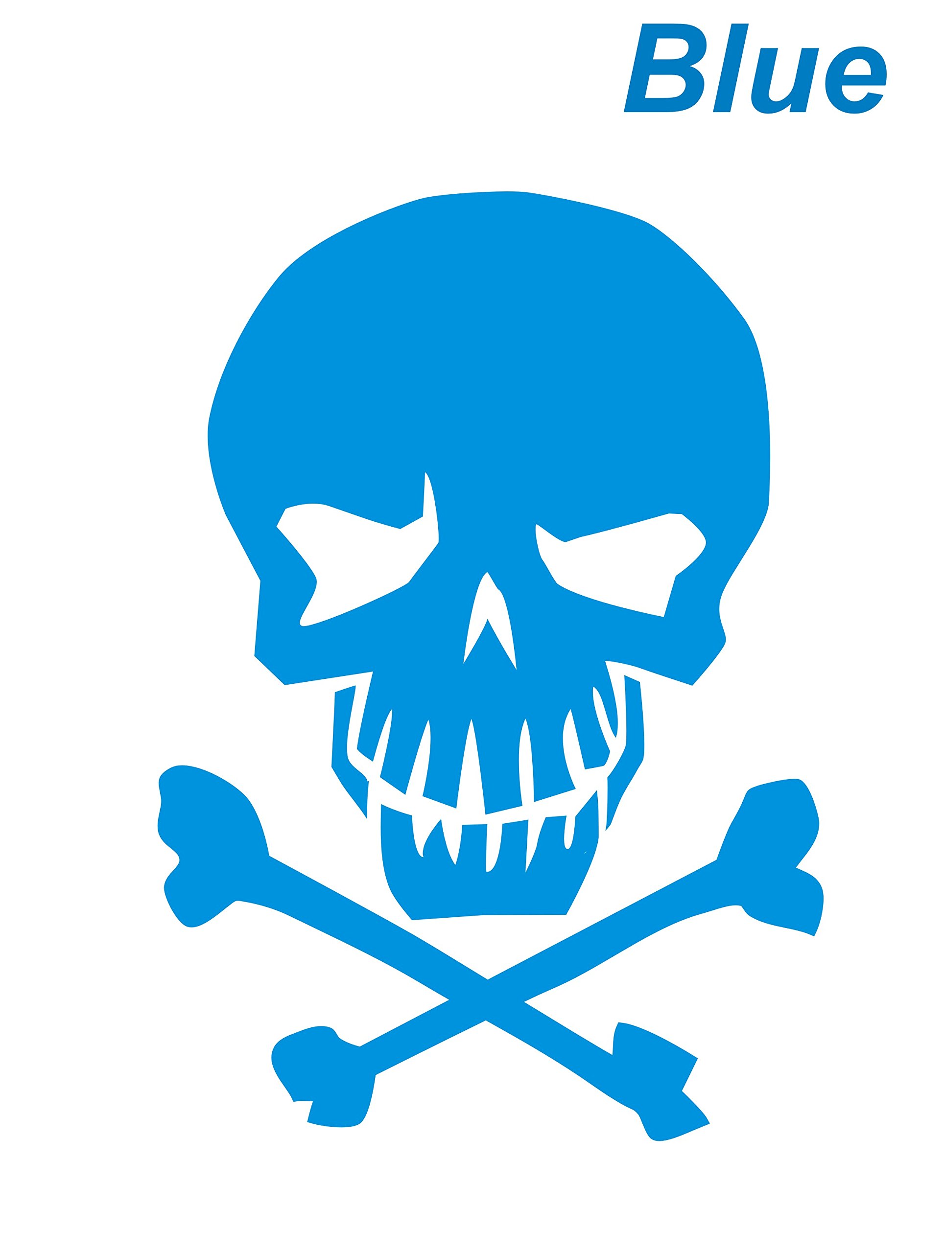 No.5206 Death Plastic 壁掛け ホラー デコ スカル ブルー No.5206 Death Plastic 壁掛け ホラー デコ スカル ブルー